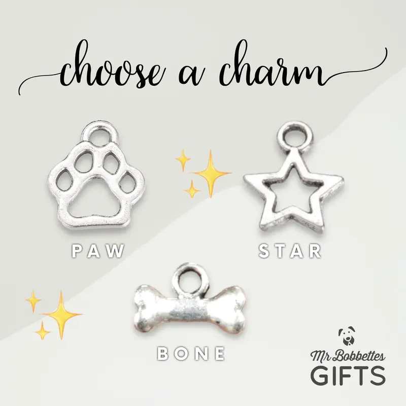 Dog Tag Personalised Laser Engraved Double Sided Pet ID Tag Customised Puppy Gift UK Bone Dog Tag with Charm 2