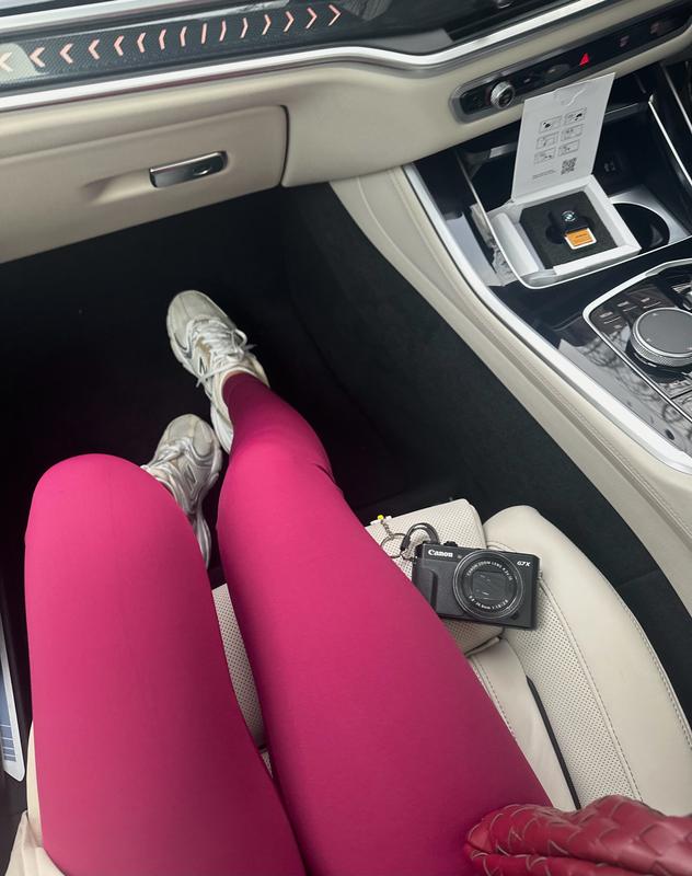 "Mia" Sculpt Gym Jacket and matching Leggings in Burgundy 4