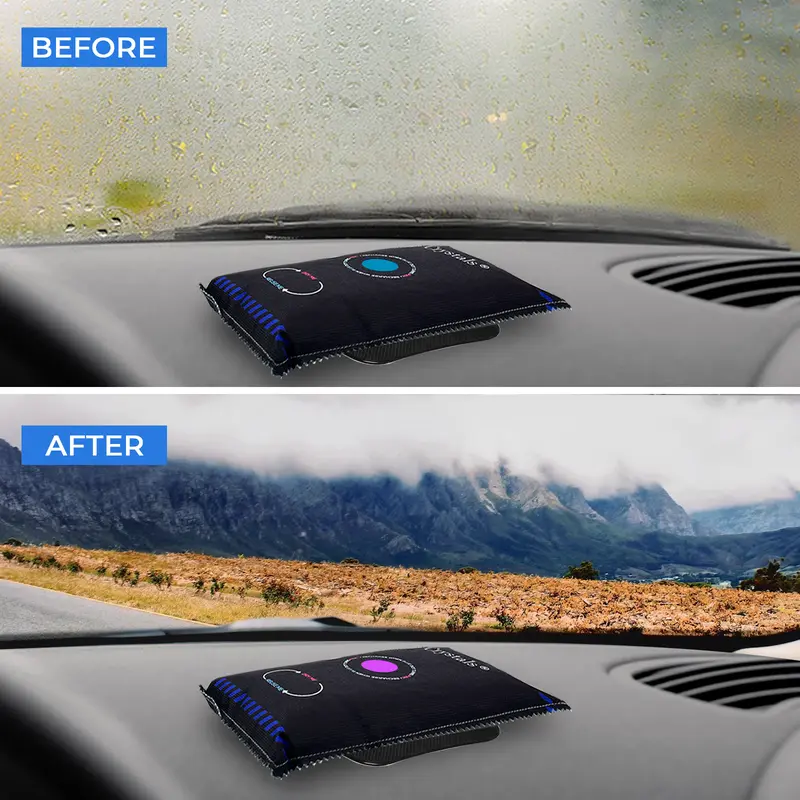 Pack of 2 Crystals Car Home Dehumidifier Bag - 1kg Large Moisture Absorber Pad for Windscreen and Cupboards 5