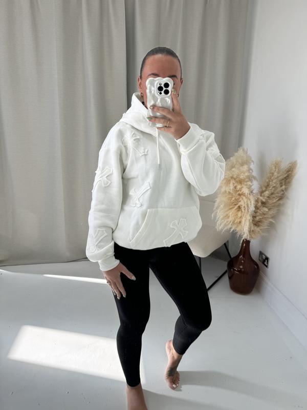 HOODIE CROSS Hoodie Fleece Lined Super Soft Comfy Jumper Top - H-1087 3