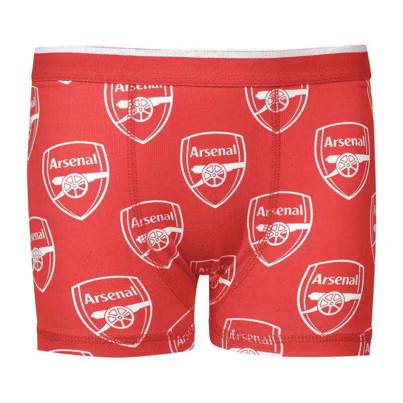Arsenal F.C. Boys Boxers | Boys Boxer Shorts Pack of 3 | Arsenal Gifts For Boys | Multipack Underwear For Boys 3