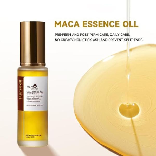 Karseell Hair Oil Moroccan Argan Oil for Hair & Skin, Cold Pressed Maca Essence Argan Oil Hair Oil for Dry Damaged Hair All Hair Types 50ml Haircare Repair shampoo   moisture hygieneproducts Scent Comfort Moisturize Hydrating Hydrate Moisturizing 3