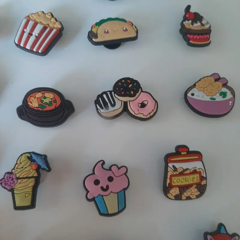 Food Themed croc charms shoe decoration accessories jibbitz shoe charms choose design 5