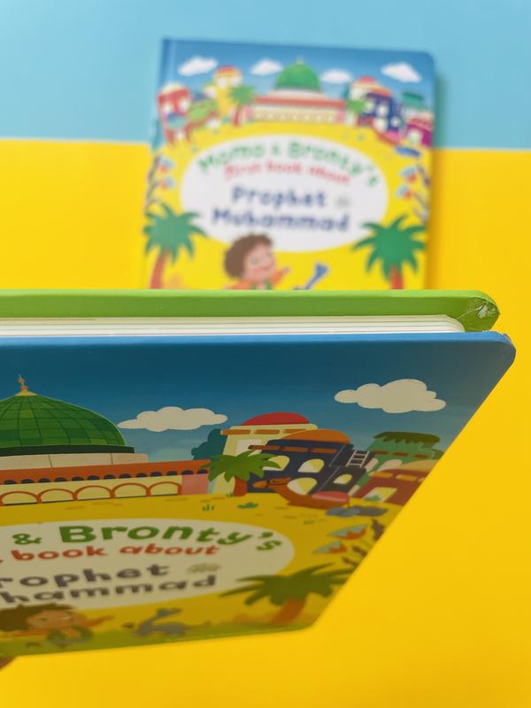 Momo & Bronty's First Book About Prophet Muhammad (saw) Hardback board book for toddlers 0-3 5