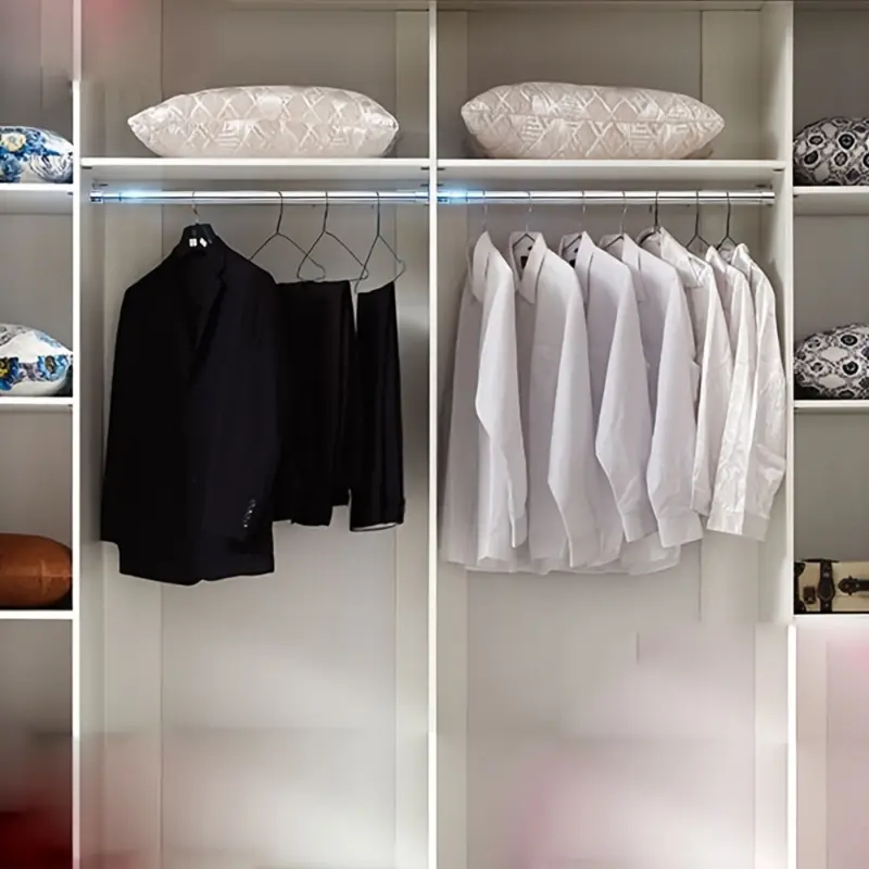 the clothes drying rod is silver 3