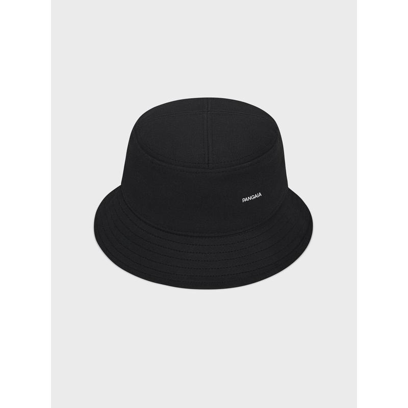 Kids Oilseed Hemp Canvas Bucket Hat—black 2
