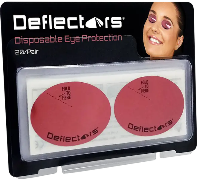 iLidz Deflectors Stay Safe Retail Pack 20 Pairs Disposable Sunbed UV Protection
