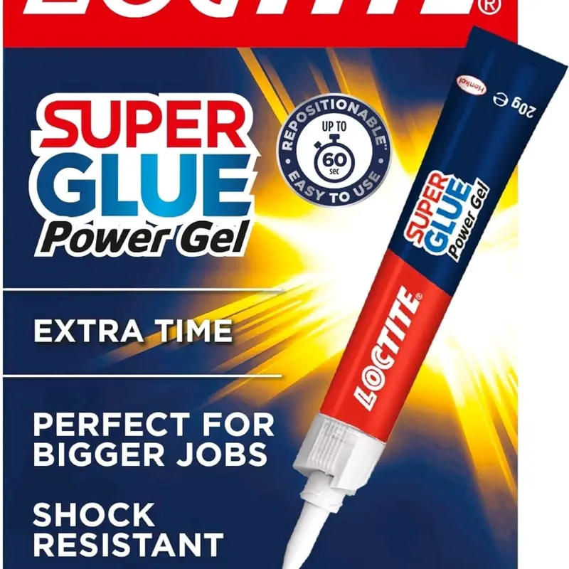 Loctite Super Glue Power Gel 20g - Clear Adhesive for Precise Repairs 2