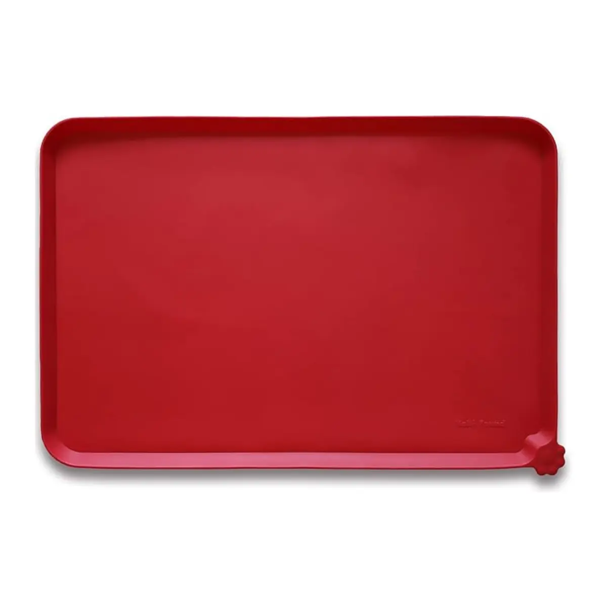 Non-Slip Pet Food Mat for Bowls & Raised Feeders, 47x30cm - Easy to Clean