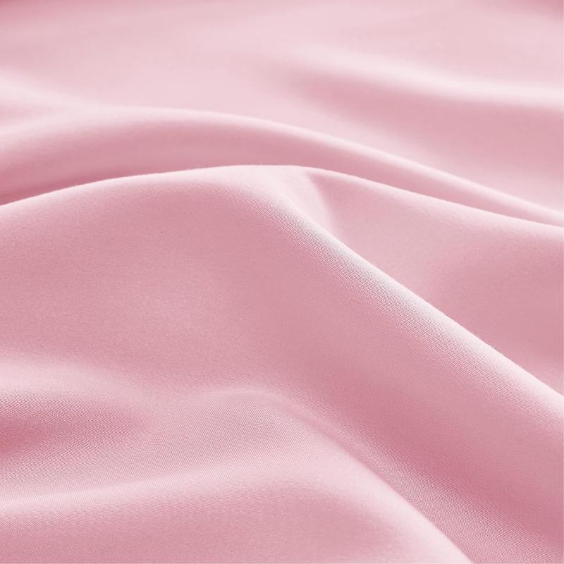 Bedding Fitted Sheet, Soft Quality Blended Cotton Plain Dyed Bed Linen 2