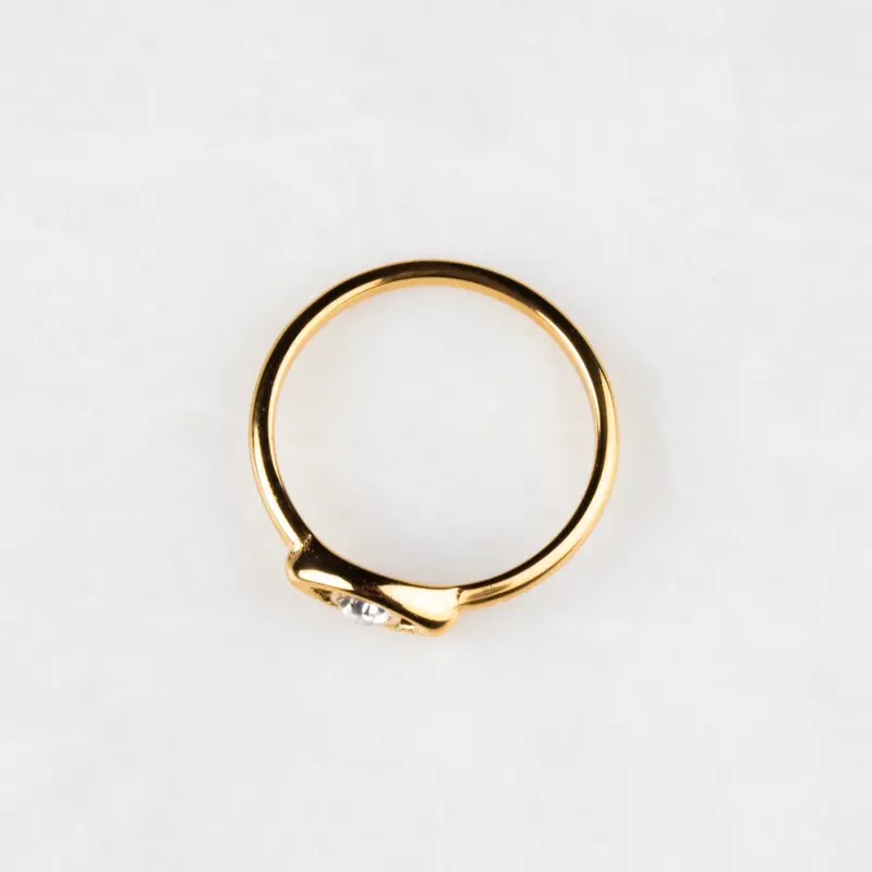 ***£10 sale** Jade Core Collection Waterproof Ring with Pearl and Diamanté-Multiple sizes available-18k Gold Plated Stainless Steel. 2