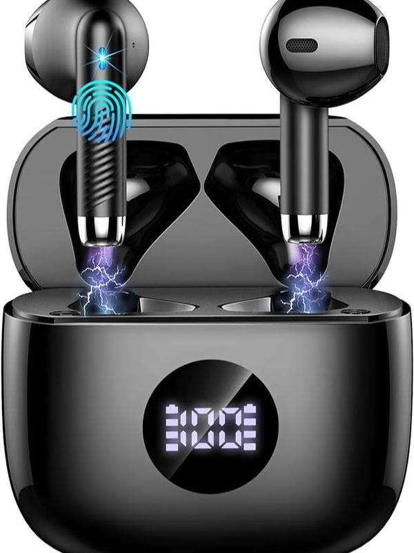 {Limited Time Deal} Wireless Earbuds, Bluetooth 5.3 Headphones in Ear with 4 ENC Noise Cancelling Mic, Bluetooth Earbuds 40H Playtime, 2024 HiFi Stereo Deep Bass Wireless Earphones, IP7 Waterproof, USB-C Fast Charge 0