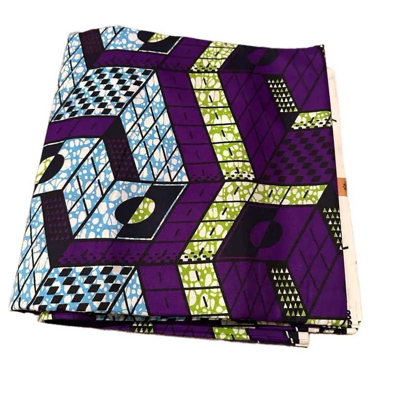 Multi-coloured Ankara Fabric for Women's Clothing, 6yards fabric 0