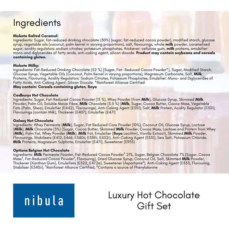 Nibula Luxury Hot Chocolate and Marshmallow Gift Hamper 7