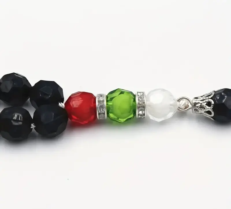 Rosary In The Colors Of The Flag Prayer 33 Beads Tasbih Islam 4