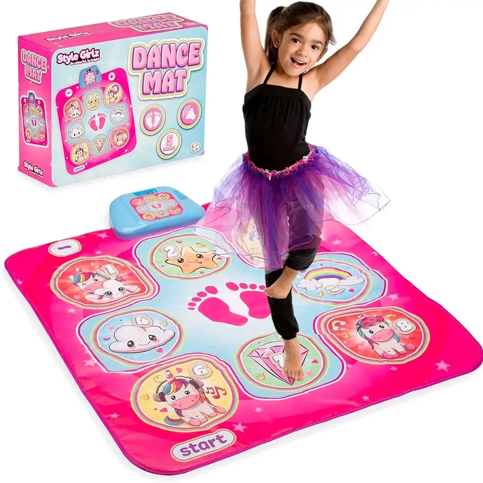 Style Girlz Dance Mat for Girls - UK Music, 6 Fun Game Modes, Suitable for Kids Age 3+ amazing quality
