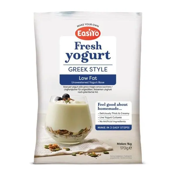Greek Style Low Fat EasiYo Yogurt Sachet Pack Makes 1KG | EasiYo Yoghurt Mix