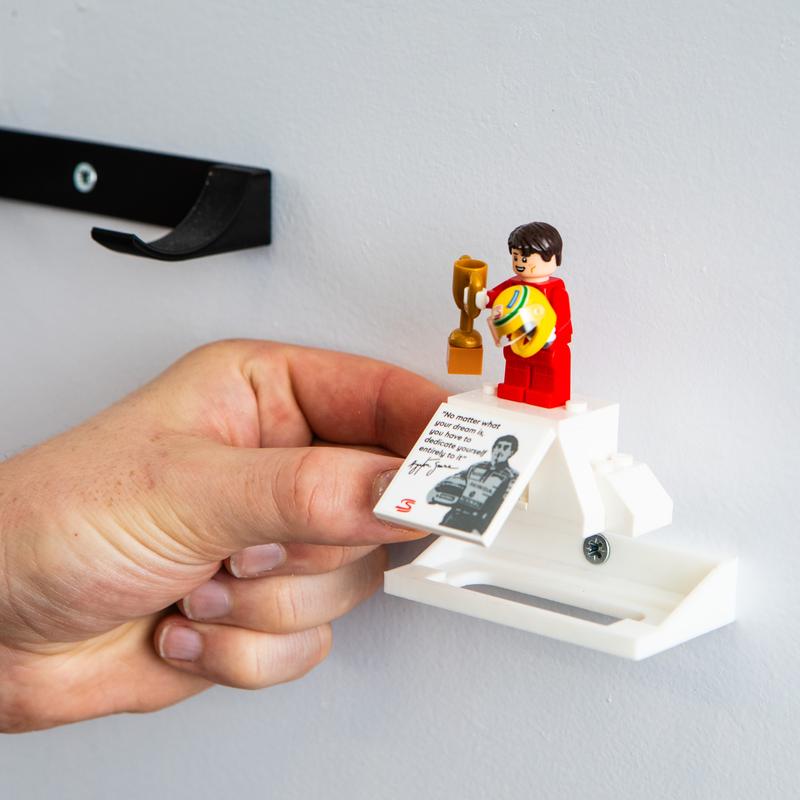Brickify Wall Mount for Lego Icons McLaren MP4/4 & Ayrton Senna | Easy to Install | Showcase Your Model | Made in The UK | Lego Set NOT Included 2