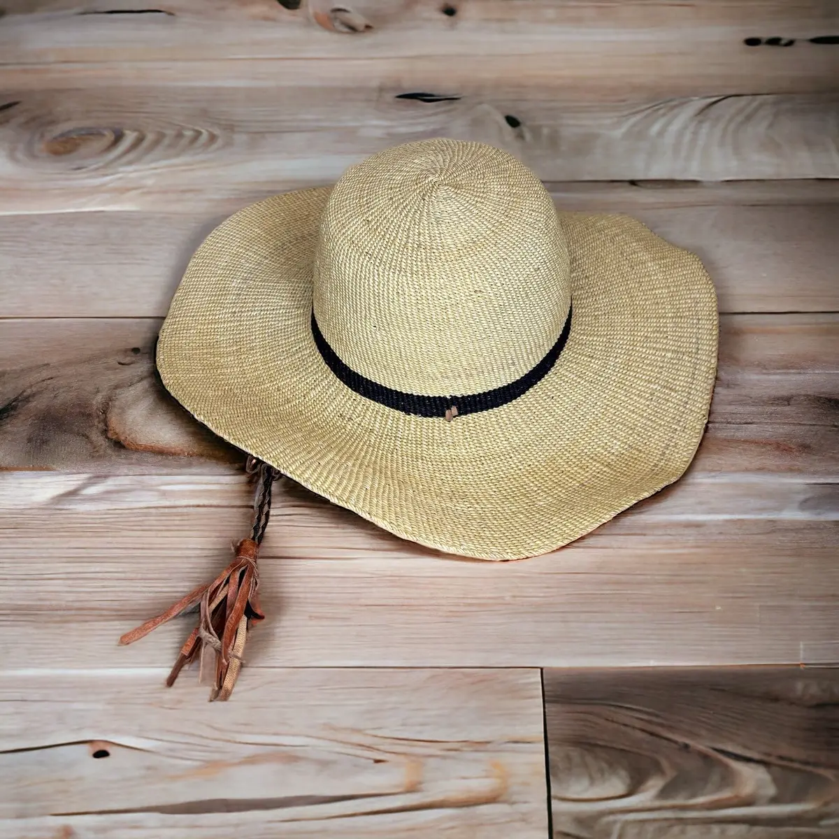 Handwoven straw hats