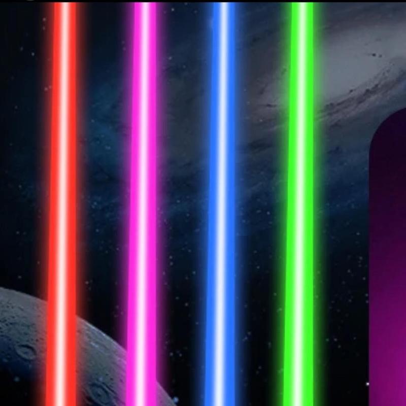 Glow Swords - 66cm LED Toy with Connected Turns 133cm - Perfect Toy for Kids 5