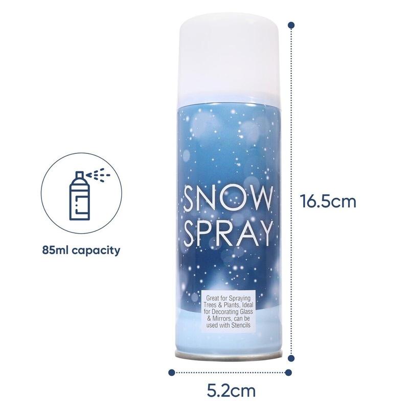 2 Two X CHRISTMAS SNOW SPRAY can Decoration Artificial Fake Xmas Spray On Snow Gifts 1