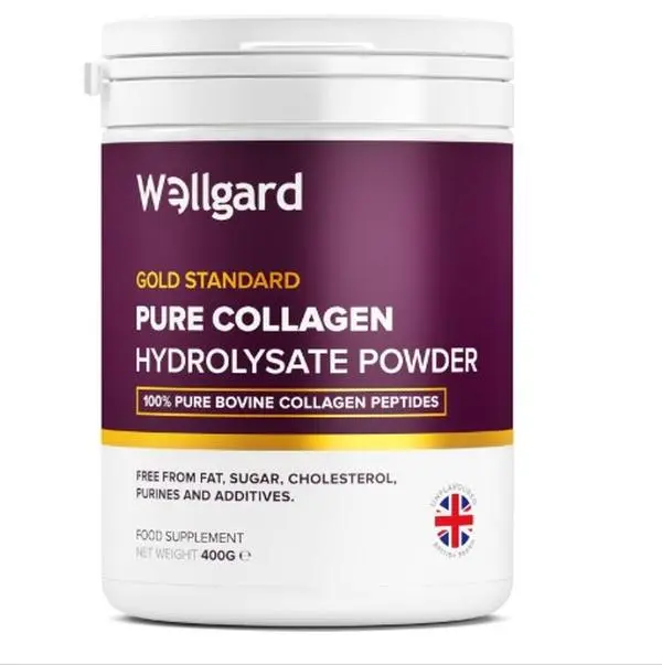 Collagen Powder, Gold Standard Bovine Collagen Peptides Powder by Wellgard - High Levels of The 8 Essential Amino Acids, Collagen Supplements, Halal & Kosher, Made in UK