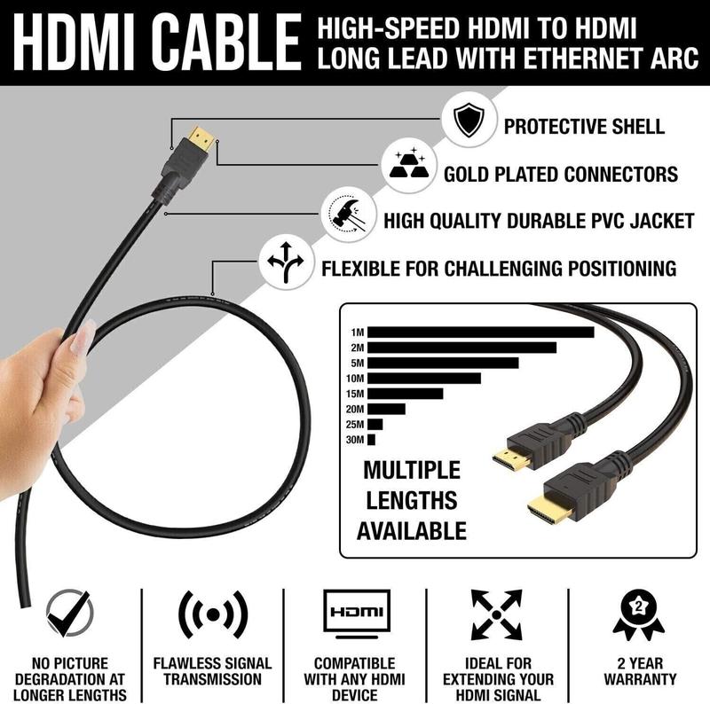 20M EXTRA LONG HDMI TO HDMI CABLE LEAD 4K HDTV PC DISPLAY PROJECTOR Accessories Man 2