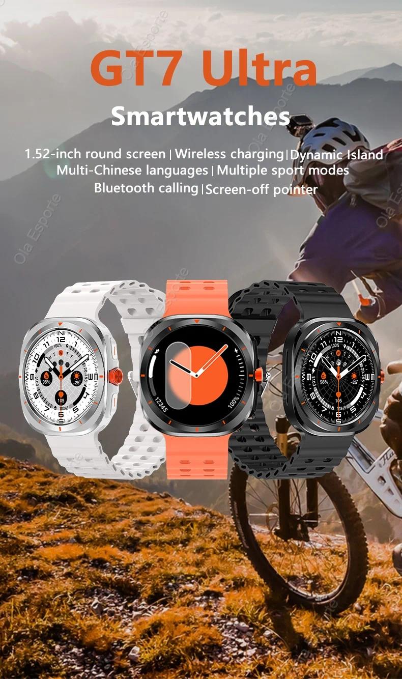 Product Introduction of New Galaxy Watch 7 Ultra Smart Bracelet Men GPS Trackr NFC HD Touch Screen Bluetooth call Health Monitor Smartwatchs For Samsung 28