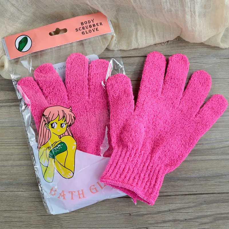 Exfoliating Bath Gloves, Deep Clean & Smooth Skin Instantly, 6 sets, exfoliating&shower gloves. 4