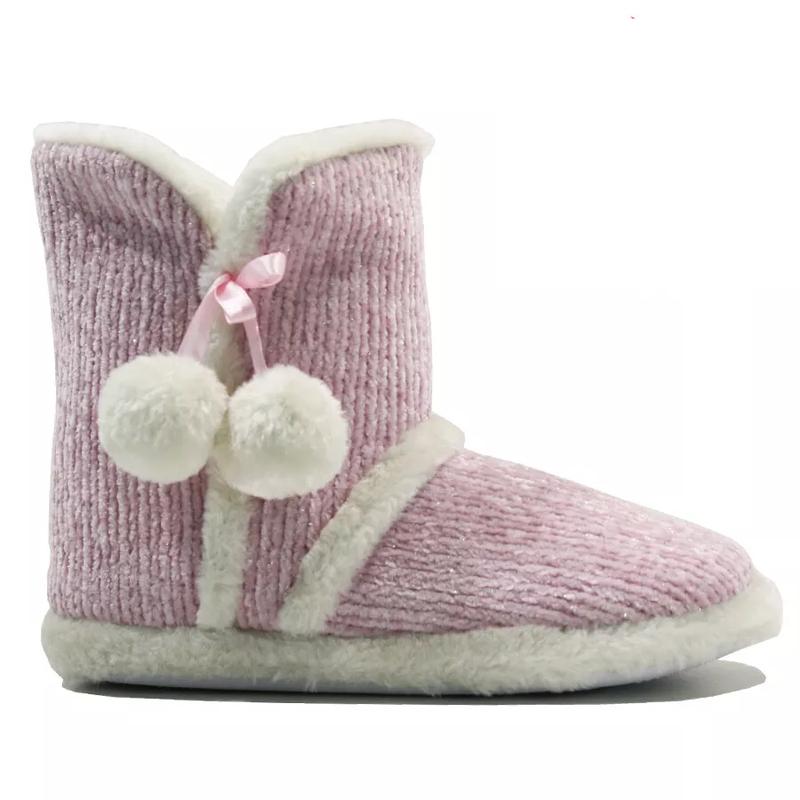 Ladies Dunlop Memory Foam Slippers Winter Fur Slip-On Warm Winter Booties Size Girl Women Shoe Footwear 1