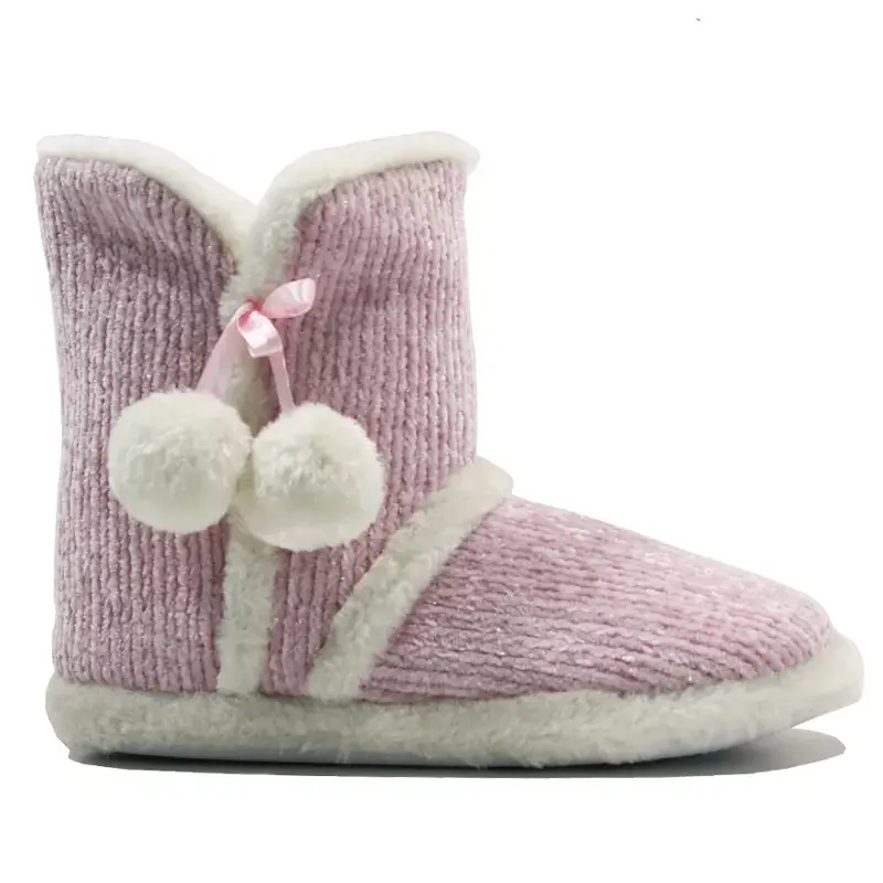 Ladies Dunlop Memory Foam Slippers Winter Fur Slip-On Warm Winter Booties Size Girl Women Shoe Footwear 1