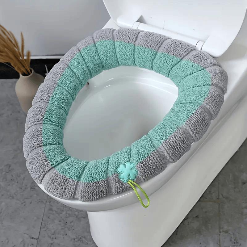 Product Introduction of Warm Toilet Seat Cover Bathroom Toilet Pad Closestool Knitting O-shape Thicker Soft Washable Closestool Bathroom Accessories 10