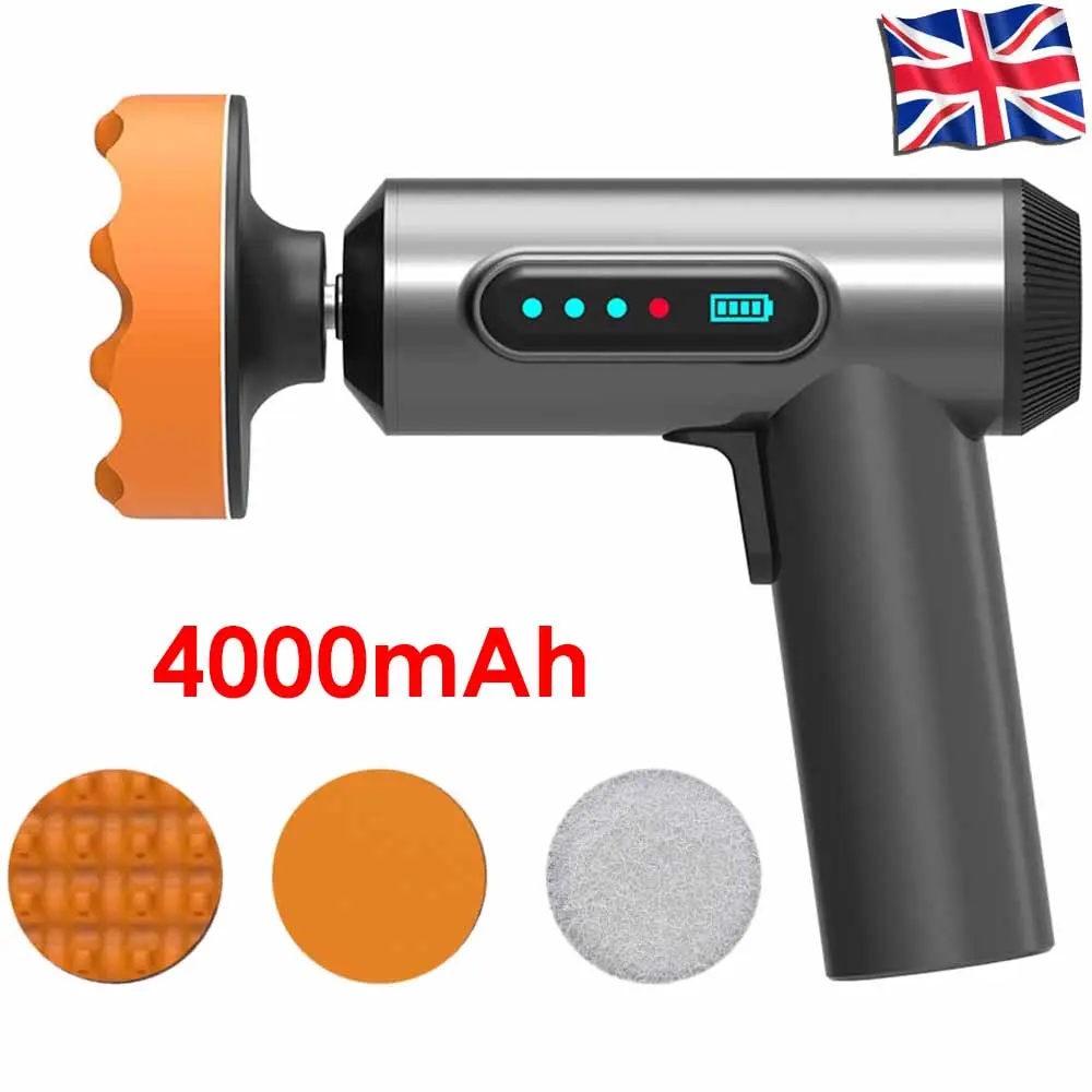 [30% OFF] Car Wireless Polishing Machine, Cordless Car Buffer Polisher Kit USB Charging Digital Display for Household Car Detailing/Waxing