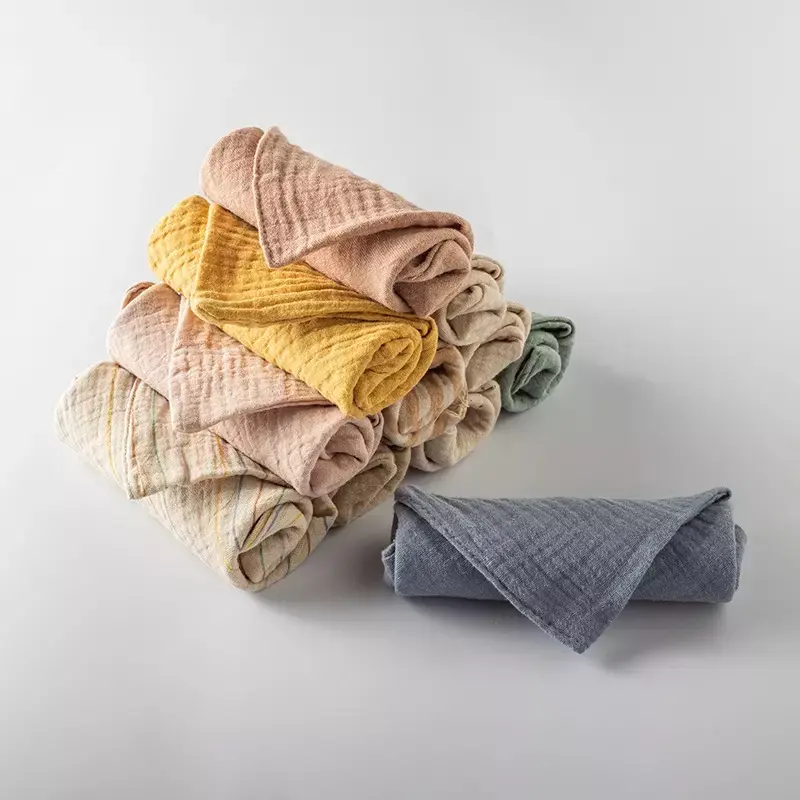 10pcs Baby Muslin Burp Clothes Infants Cotton Gauze Square Soft Washing Cloth Wipes 3