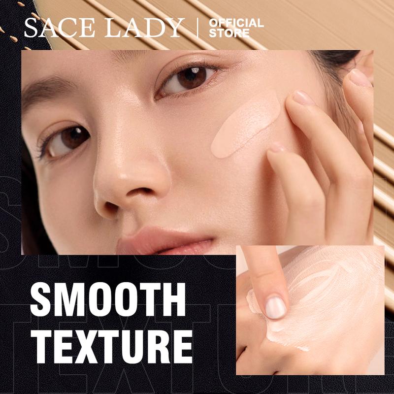 SACE LADY Long-lasting Medium Coverage Foundation, Lightweight Foundation, Moisturizing Foundation, Full Coverage Flawless Matte Waterproof Makeup Cream, Lightweight Concealer Foundation, Makeup Product, Valentines Gift, Gift for Girls 3