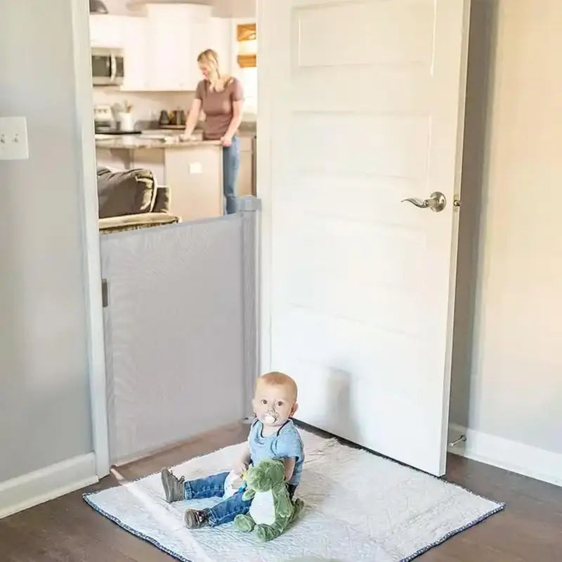 Sterzeal Retractable Stair Gates for Baby and Pet - Safety Gates for Indoor/Outdoor Use, Stairs, Hallways, and Doorways 4