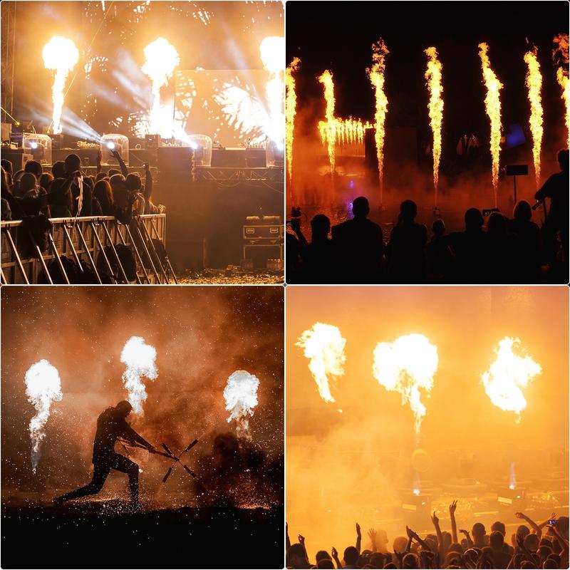 200W DMX Flame Thrower Effect Fire Stage Machine Christmas Party Projector DJ Show 3