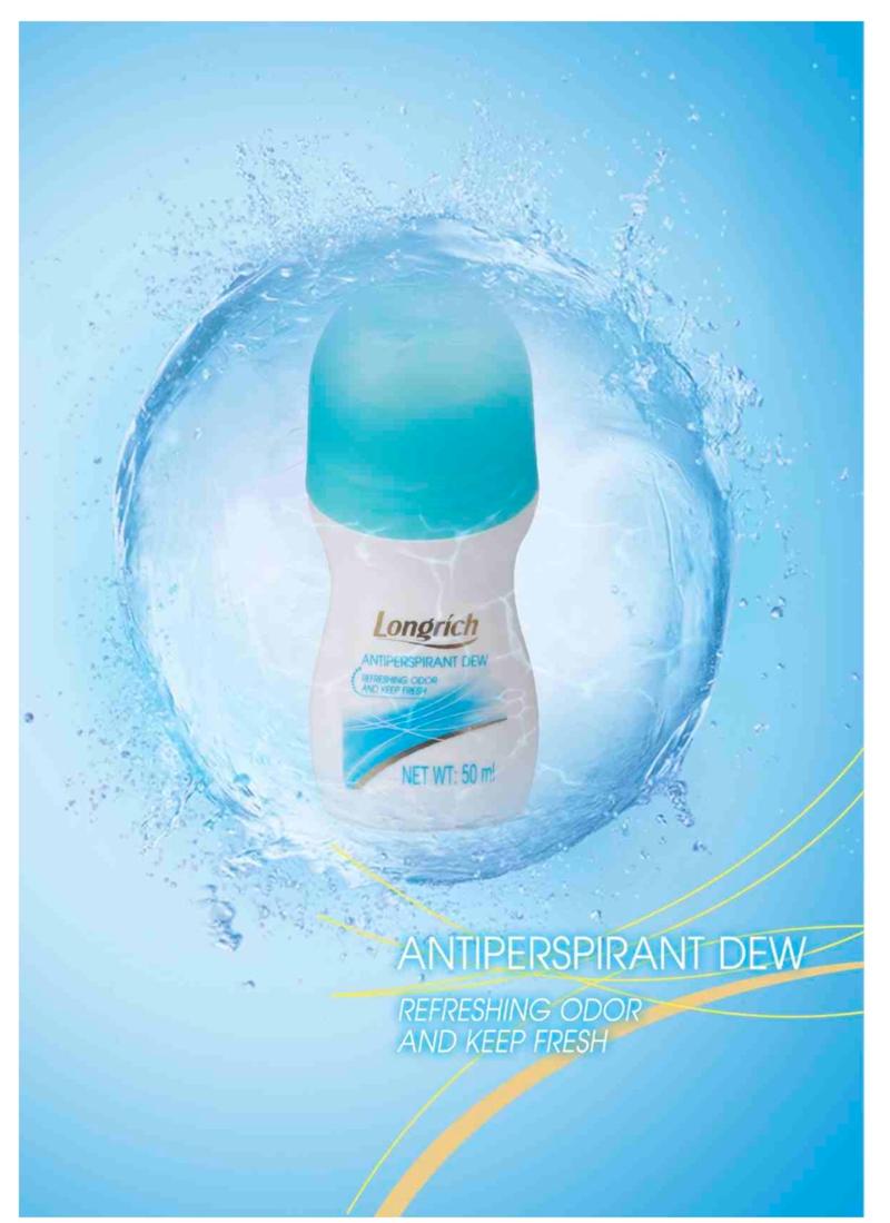 Product Introduction of Longrich Antiperspirant Dew - Floral Fruity Scent, Refreshing Fragrance, Gentle Formula, Aloe, Deodorant, Daily, Body Care, Moisture, 50ml x 3packs Comfort Scented Aroma Cosmetic Cleanser 7