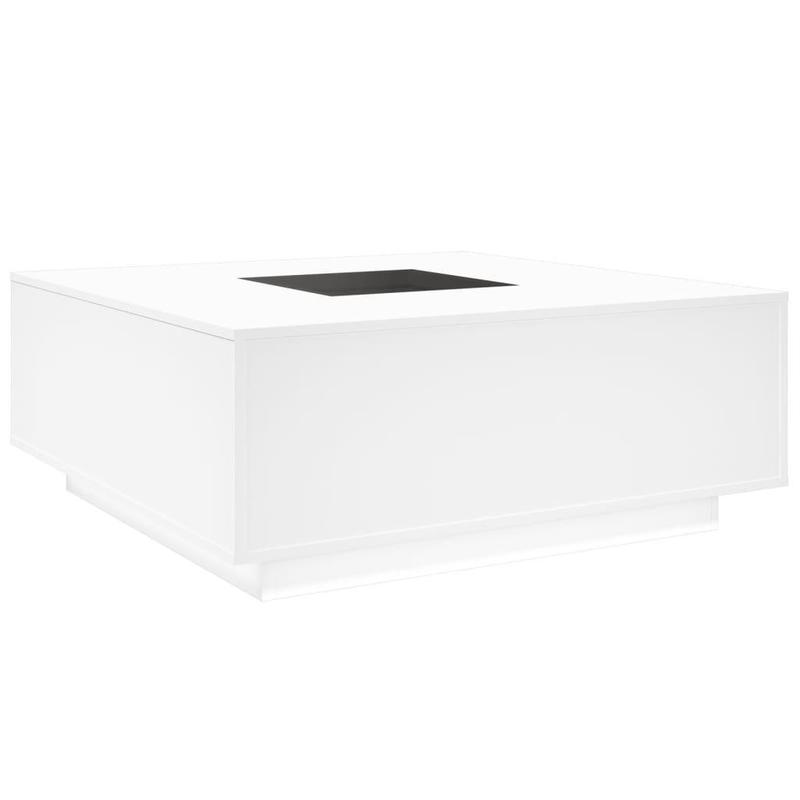 Coffee Table with Infinity LED White 100x100x40 cm 7