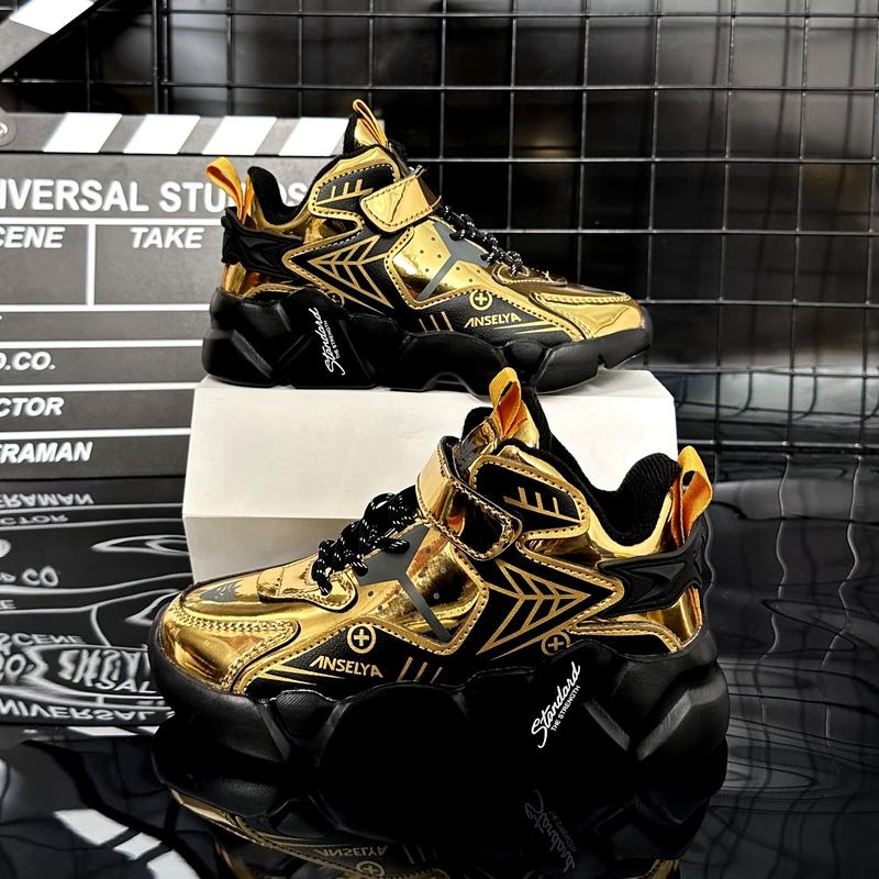 Product Introduction of New Fashionable Boys' Sports Shoes Waterproof, Anti slip, Wear resistant Children'S Running Shoes Outdoor Basketball Shoes Middle and Big Children'S Running Shoes 8