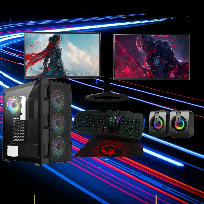 Savitar High Speed PC SAVi7 Flash  Core i7  16GB  128GB SSD  1000GB HDD 22Inch Dual Monitor Bundle and Speakers Free
