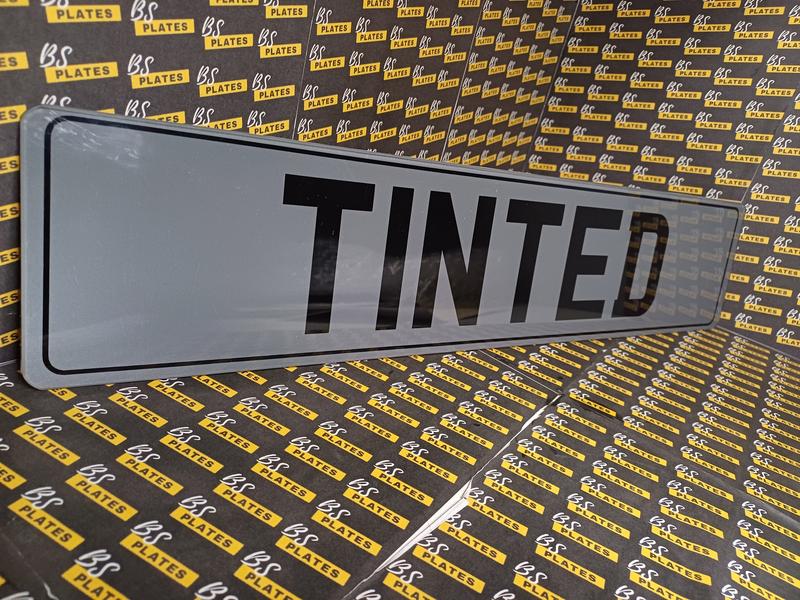 Black Tinted Show Plate Sign | Custom Name Wall Art | Vehicle 3
