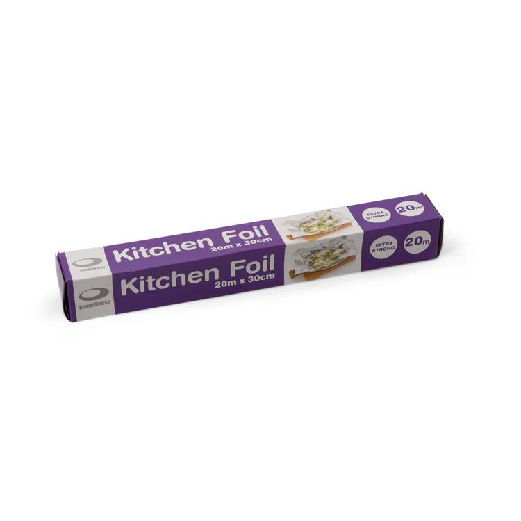 3x Kitchen Tin Foil Aluminium Roll Catering Wrapping Chicken Strong 20m x 30cm Cookware Disposable Cover 2