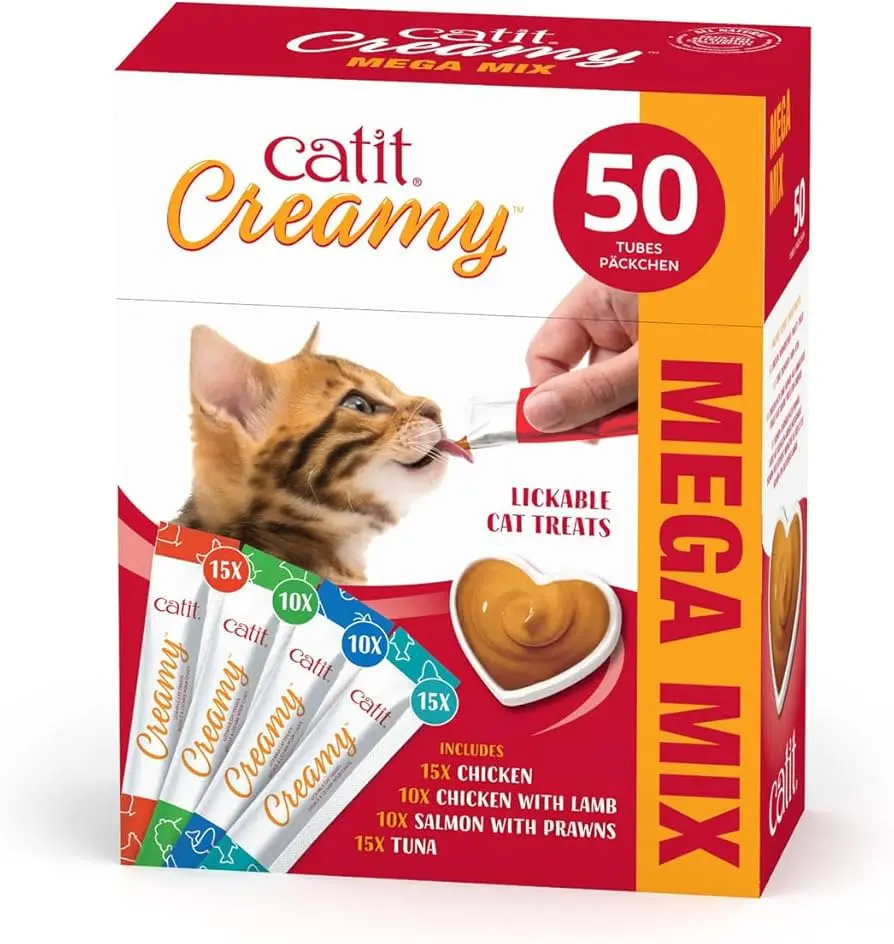 CATIT Creamy Lickable Cat Treat Tubes Mix