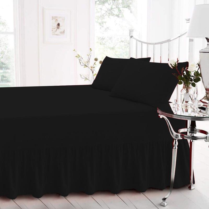 Extra Deep Fitted Valance Sheet Bed Sheets Single Double King Super King Size 7