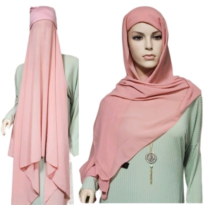 Yasminek Instant Hijab with Undercap - Premium Chiffon Fabric 4