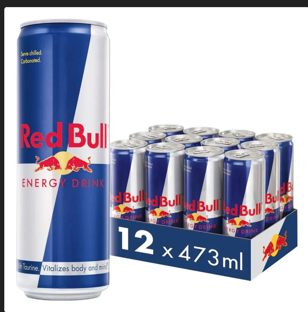 Redbull Energy 473ml Cans 12 Pack - UK Supplier Fast Delivery - Sport, Beverage