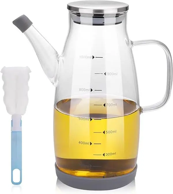 1000ML Olive Oil Dispenser Glass Bottle for Kitchen Utensils