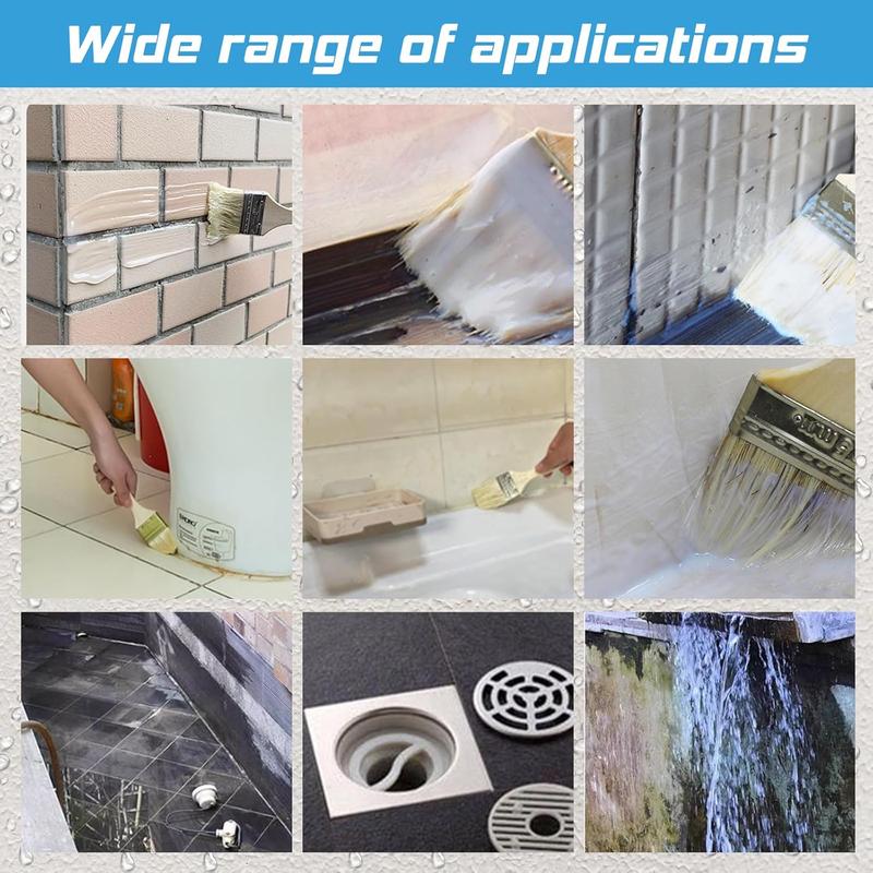 Transparent Waterproof Coating Agent for Indoor and Outdoor Joints, Cracks and Leaks - Super Strong Waterproof Insulation Sealant 6