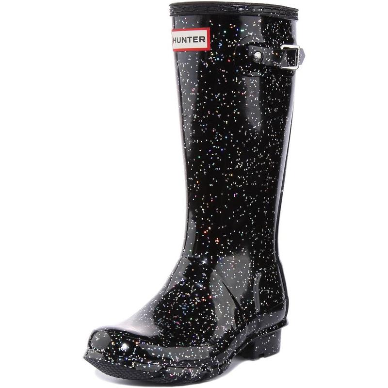 Hunter Original Giant Glitter In Black For Junior 5